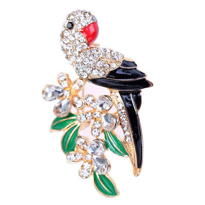 

1 PC Chic Creative Multi-color Rhinestone Parrot Animal Pins Brooch Jewelry Gift