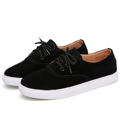 

Korean version of the trend of wild flat breathable womens leather board shoes hot air womens shoes soft sole casual shoes