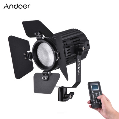 

Andoer LS-60D Daylight 5600K Color Temperature Dimmable LED Video Light 60W Output CRI 95 with Barn Door Remote Controller 10 Cha