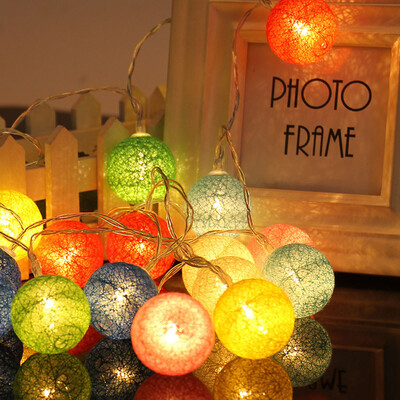 

Tailored 13M 10LED Cotton Ball String Lights Party Wedding Christmas Decor Lights
