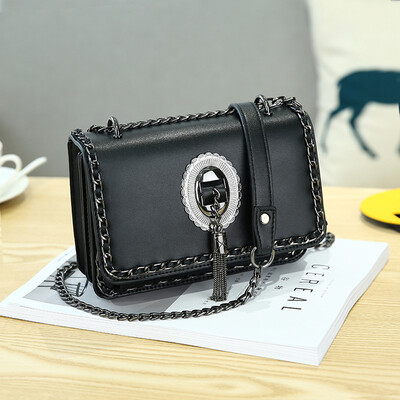 

Korean version of ins Super Fire Messenger bag 2018 summer tide chic chain bag Joker shoulder bag