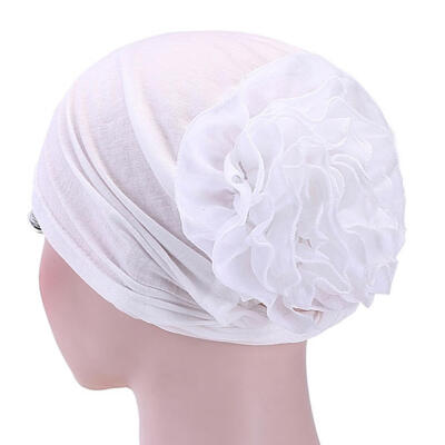 

Muslim Hijab Turban Arabic Head Scarf Flower Women Chemo Cap Cotton Bandana