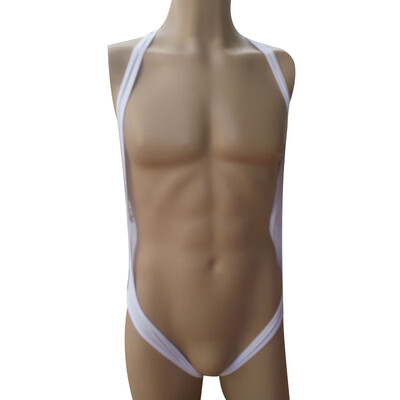 

Men Sexy Sissy Bodysuit T Back Thongs Underwear Briefs Lingerie Bikini Jumpsuit