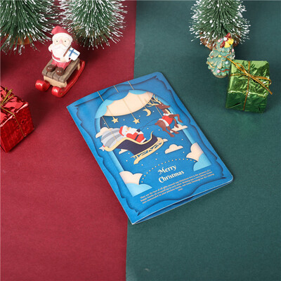 

Siaonvr Christmas 3D Stereo Greeting Card AR Virtual Imaging Technology Creative Gifts