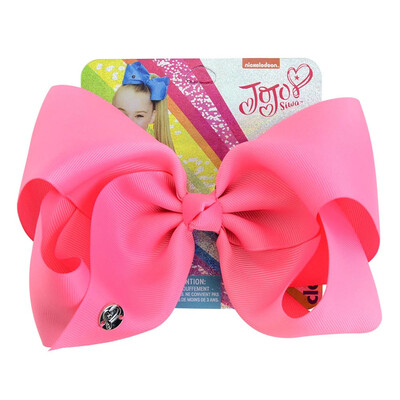 

Solid color large bow fabric ribbed polyester bow hairpin girl hair accessories