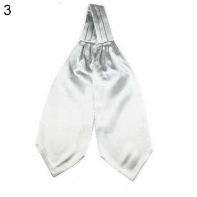 

Adjustable Plain Silky Self Tied Necktie Cravat Men Bow Tie Party Suit Accessory