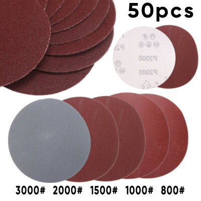 

50pcs 5 Inch Round Sanding Disc Sander Sandpaper 8001000150020003000 Grit