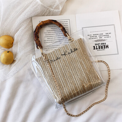 

French small bag handbags new 2019 Korean version of simple foreign jelly jelly bag shoulder bag Messenger bag