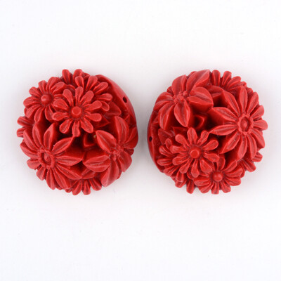 

Cinnabar Links Flower FireBrick 31x32x1519mm Hole 2mm
