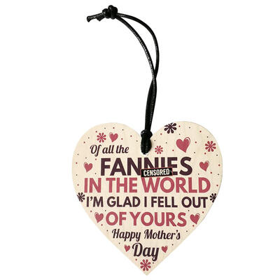 

Vintage Wooden Mum Love Heart Plaque Mother Day Gift Hanging Pendant Decor