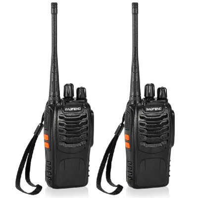 

BaoFeng 2PCS 16CH FM UHF 400-470MHz Talkie Walkie Transceiver 2-way Radio Portable Handheld Interphone Long Distance 1500mah Batt