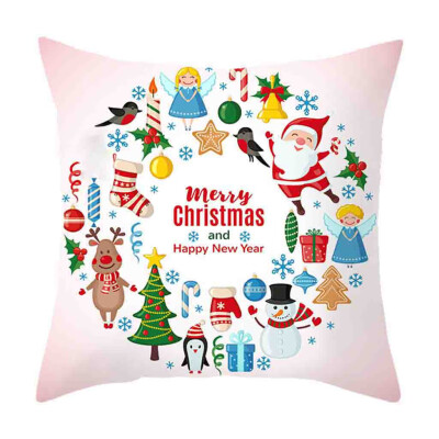 

Tailored Christmas Pillow Cover Decor Pillow Case Sofa Waist Throw Cushion Cover