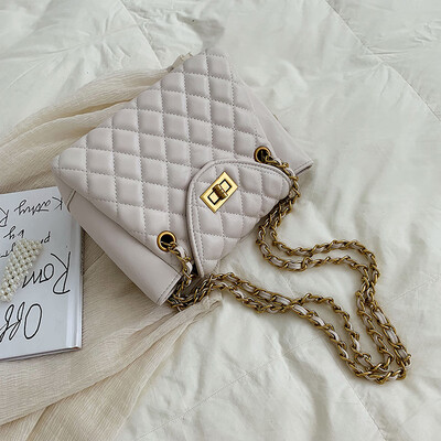 

Small fragrance bag female 2019 new summer small fresh fashion popular Messenger bag shoulder rhombic chain bag