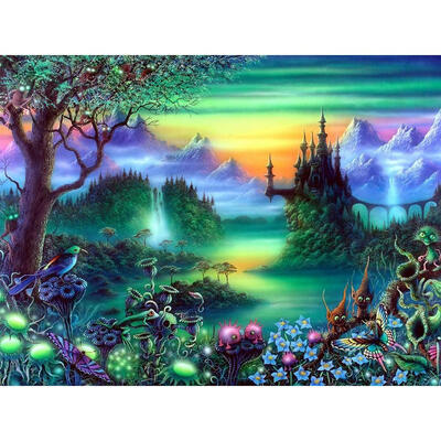 

5D DIY Full Drill Square Diamond Painting Novelty Forest Cross Stitch Kits