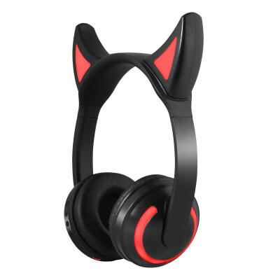 

ZW-19B Bluetooth Headphones Colorful LED Lighting Cat Ear Headsets Luminous Cute Wireless Earphone For Phone PC