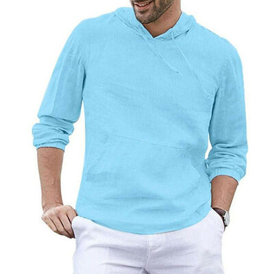 

Men Gym Thin Hoodie Long Sleeve Hoodies Sweatshirt Casual T-Shirt Fitness Tops