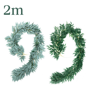 

2m66ft Greenery Artificial Vine Faux Willow Eucalyptus Rattan Wicker Vines Diy