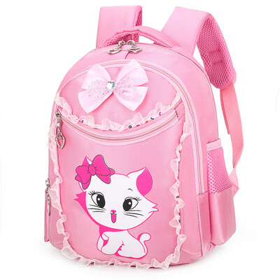 

Tailored New Schoolbags Female Children Cat Backpack Primary School Backpack Kid Bag
