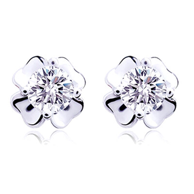 

Flower Shape Alloy Anti-allergy Stud Earring Jewelry Gifts