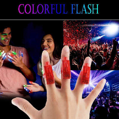 

Fashion LED Finger Beams Finger Ring Rainbow Color Lights Beam Toy for Birthday Christmas Halloween Party 10PCSlot 3 red 3 blu