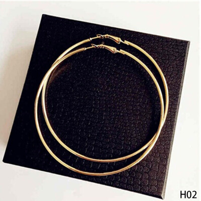 

Big Round Earrings Women Circle Hoop Earrings Geometric Shape Fashion Sexy Exaggerated Earrings