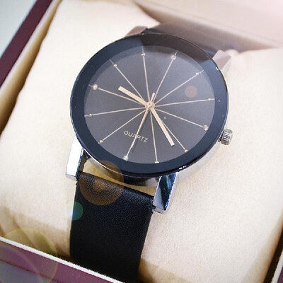 

Fashion Rhombus Leather Band Quartz Watch Women Casual Analog Wrist Watch