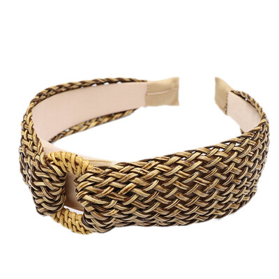 

1PC European&American Style Retro Straw Simple And Simple Headband
