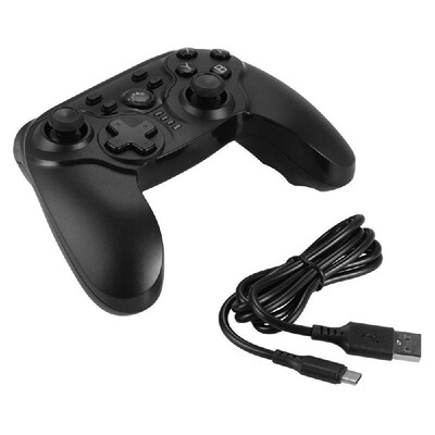 

Wireless BT Gamepad Double Motor Vibration Pro Gaming Controller Joystick for Switch w Screenshot Function