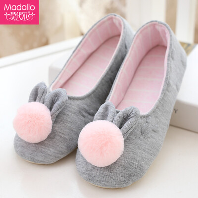 

Modal Madallo month shoes spring&autumn thin maternal shoes loose comfortable non-slip warm pregnant women shoes autumn&winter indoor pregnant women home shoes gray  recommended 39-40 yards to wear