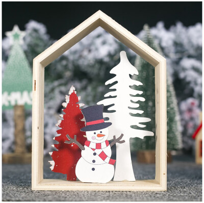 

Tailored Wooden Mini Christmas Tree Desktop Ornaments Merry Christmas Party Decor