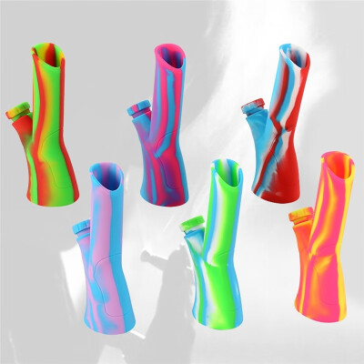 

240mm Foldable Silicone Non-toxic Unbreakable Bong Portable Hookah Water Pipe Medical GradeHeight95 inch