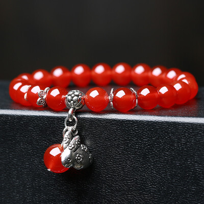 

Zodiac bracelet red female models wild fashion bracelets