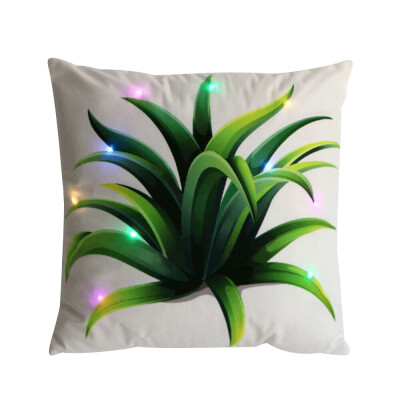 

Siaonvr New LED Pillowcase Light Up Cushion Cover Throw Pillow Case