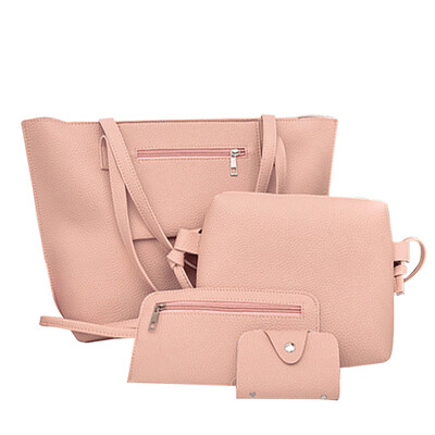 

Women\s Bags Set Solid Color Faddish Versatile Bag