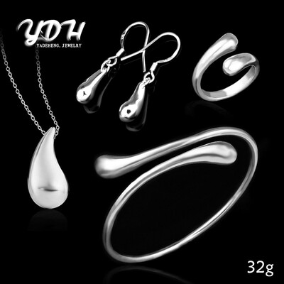 

Eardrop Water Drop Big Hand Chain Bracelet Necklace Ring