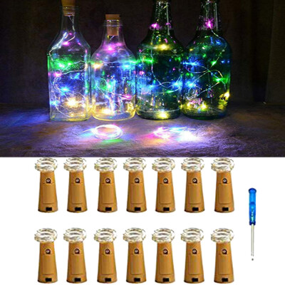 

Gobestart 14Pcs Cork Shaped LED Night Light Starry Light Wine Bottle Lamp For Party Decor