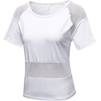 

YUERLIAN Womens mesh yarn stitching yoga clothes loose speed fast 2021 7483