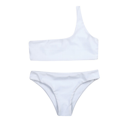 

Roseonmyhand Women One Shoulder Bikini SWaisted Bralette Swimsuit Beach Bikini Set Swinwear