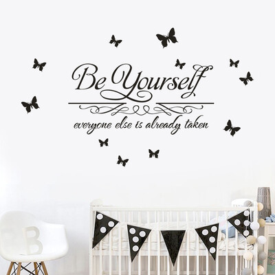 

〖Follure〗Be Yourself Vinyl Decal Art Wall Sticker DIY Home Room Decor