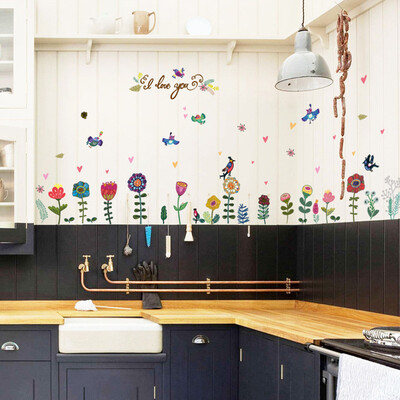 

〖Follure〗Painted Flowers And Birdse Removable Vinyl Home Decor Wall Sticker