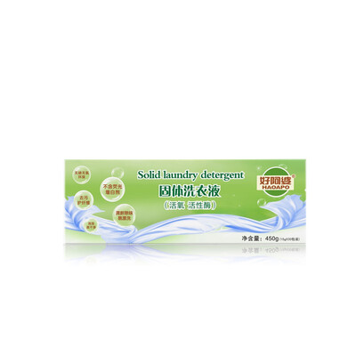 

Solid detergent in carton