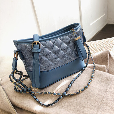 

Shangxin advanced Lingge chain bag girl 2019 early spring Korean version of chic oblique satchel 100 take one shoulder stray bag