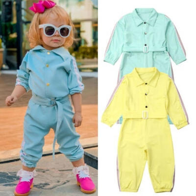 

Toddler Baby Girl Autumn Clothes Long Sleeve Romper Jumpsuit Bodysuit Overall Outfit Tracksuit