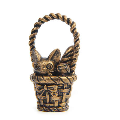 

Cartoon Cat Basket Ornaments Dolls DIY Kids Bedroom Resin Landscape Crafts