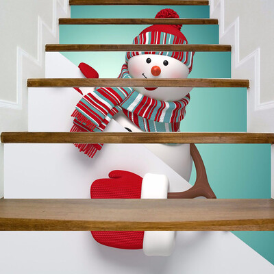 

Gobestart Christmas Decoration Stair Stickers Christmas Stairs Stickers Wall Stickers