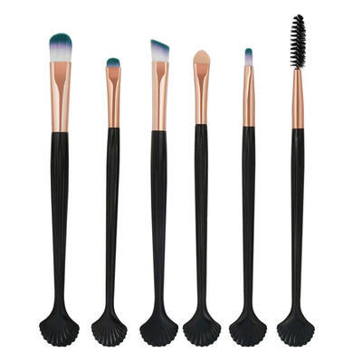 

6pcs Fan-shell Makeup Brushes Kit Set Eyebrow Eyelashes Cosmetic Tools