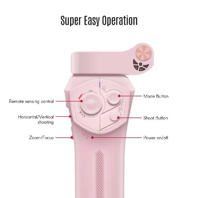 

SNOPPA ATOM Foldable Handheld 3-Axis Smartphone Gimbal Stabilizer Support Wireless Charging Face Beauty Face Tracking Slow-motion