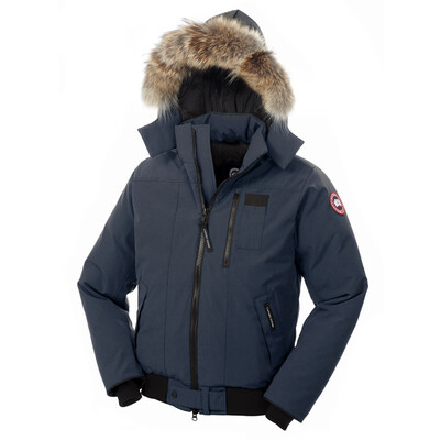 

New Coyote Fur Middle Style Coat Winter Warm Goose Borden-Bomber Men Parka Borden Bomber Jacket for Men