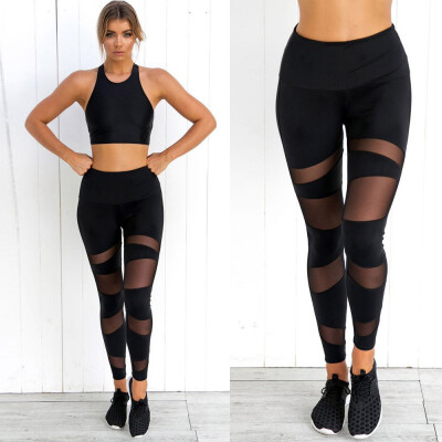 

Women Black Sports Yoga Workout Gym Fitness Exercise Athletic Pants