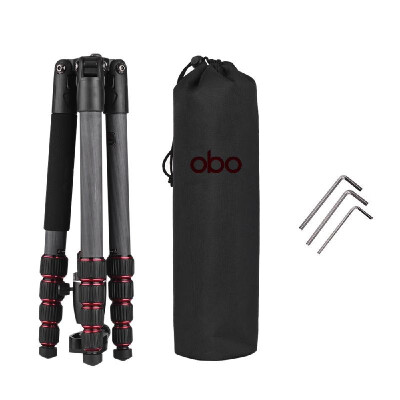 

OBO TS360C Foldable Portable Carbon Fiber Camera Tripod Travel Tripod Monopod with B262 Panoramic Ball Head 5 Sections Max Working